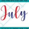 July SVG