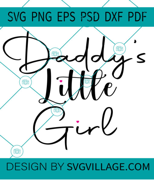 daddys little girl SVG