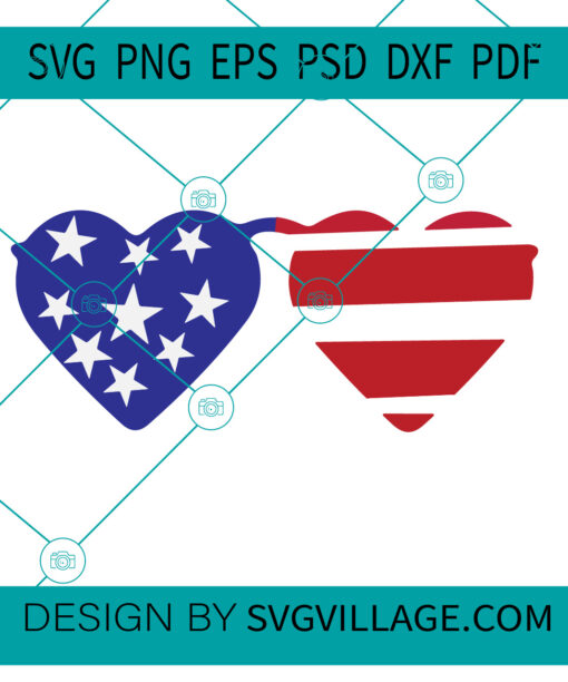 patriotic sunglasses SVG 1