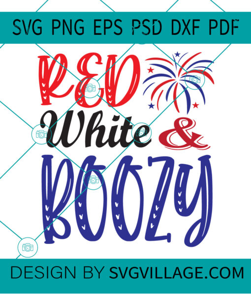 red white and boozy SVG