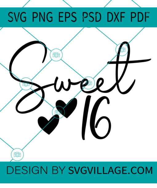 sweet 16 SVG