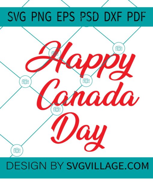 Happy Canada Day SVG