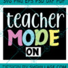 TEACHER MODE ON SVG
