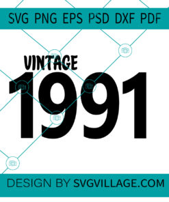 VINTAGE 1991 SVG