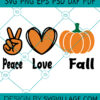 peace love fall SVG
