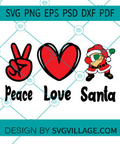 peace love santa SVG