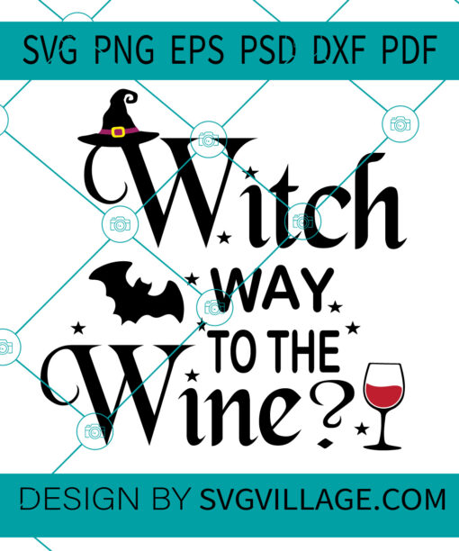 witch way to the wine SVG