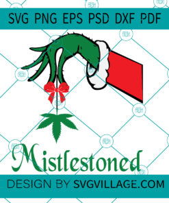 Grinch Hand Holding Weed SVG