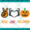 PEACE LOVE HALLOWEEN SVG