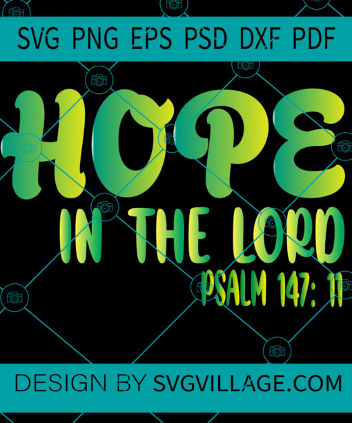 Hope In The Lord SVG