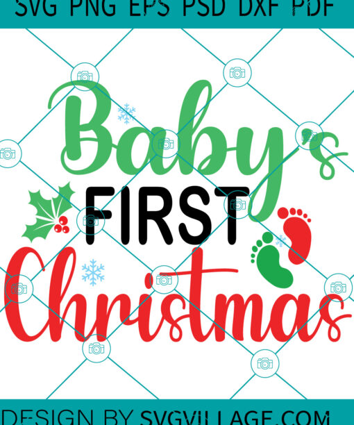 Baby's First Christmas SVG