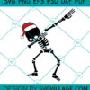 Christmas Dabbing Skeleton SVG