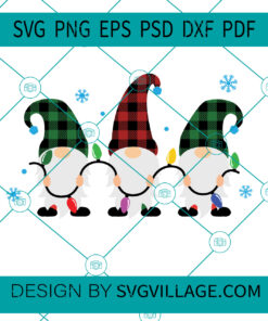 Christmas Light Gnomes SVG
