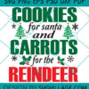 Cookies For Santa And Carrots For The Reindeer SVG