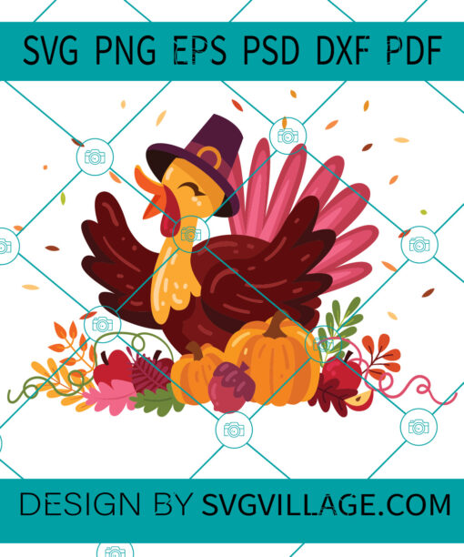 Cute Turkey SVG