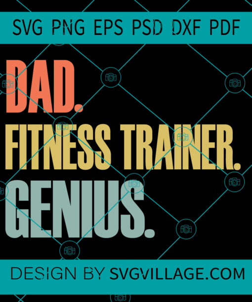 Dad Trainer Genius SVG