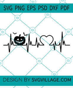 Halloween Heartbeat SVG
