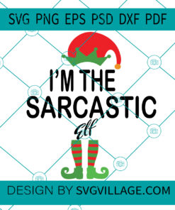 I'm The Sarcastic Elf SVG