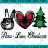 Peace Love Christmas SVG