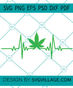 Cannabis Heartbeat SVG