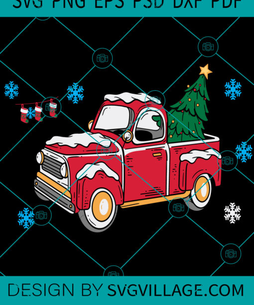 Christmas Truck SVG