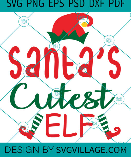 Santa's Cutest Elf SVG