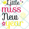 Little Miss New Year SVG