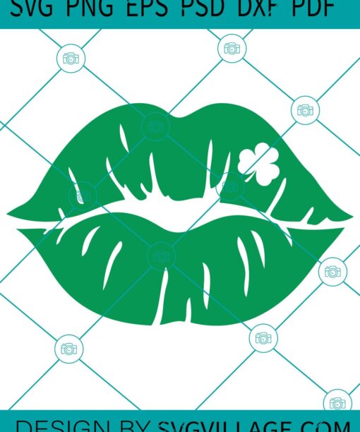 St Patrick's Lips SVG