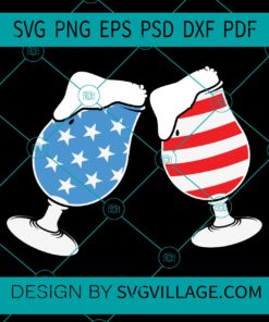 4th Of July Beer Glass SVG