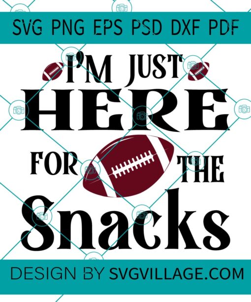 I'm just here for the snacks svg