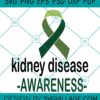 Kidney disease awareness svg