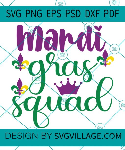 Mardi Gras Squad SVG