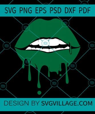 St Patrick Dripping Lips SVG