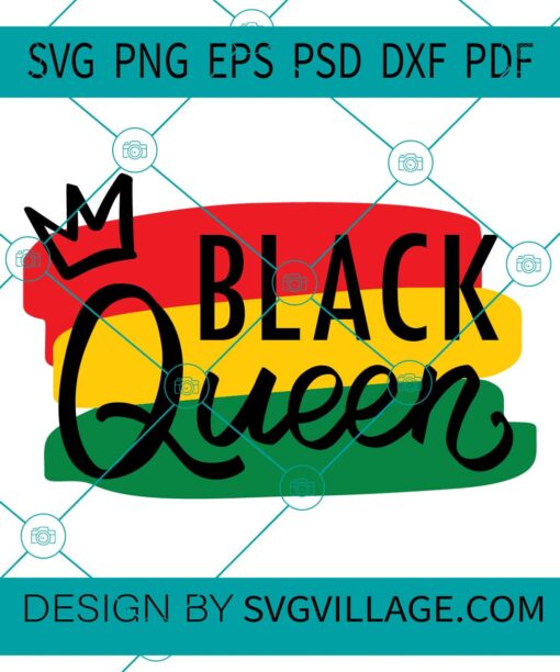 Black queen SVG