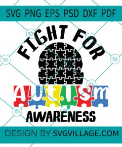Fight for autism awareness svg