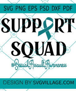 Support squad sexual assault awareness svg