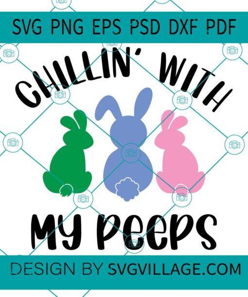 Chilling with my peeps svg