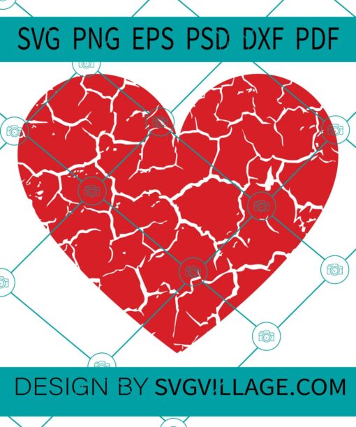 Distressed Heart svg