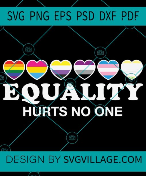 Equality hurts no one svg