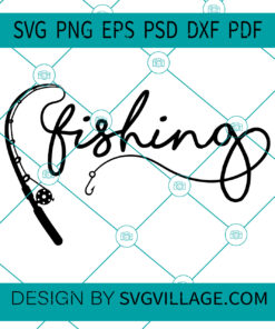 Fishing rod svg