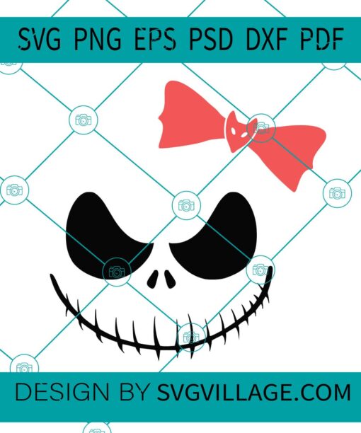 Ghoul Smile Bow svg