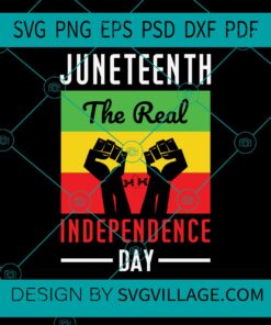 Juneteenth The Real Independence Day svg
