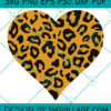 Leopard plaid heart svg