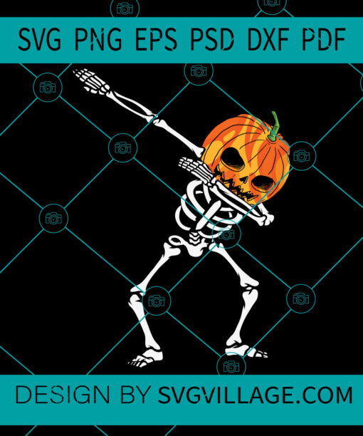 Skeleton Pumpkin svg