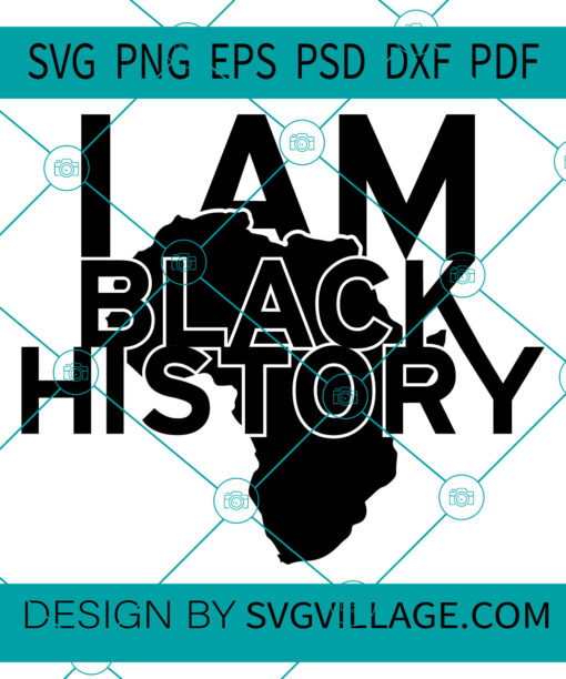 I am black history svg