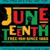 Juneteenth Freeish since 1865 svg