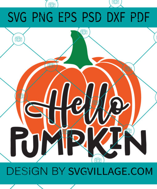 Hello Pumpkin svg