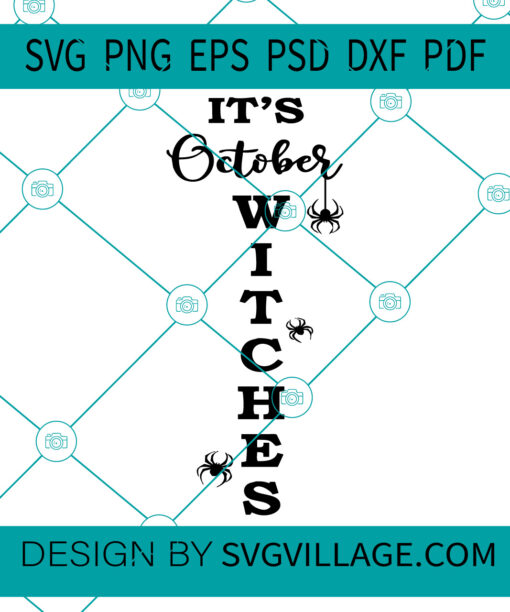 Its October Witches svg