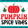 Pumpkin Spice Vibes svg