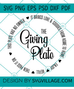 The giving plate svg